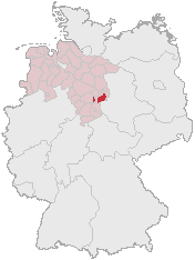 Position de l'arrondissement de Wolfenbüttel en Allemagne