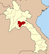 Carte du Laos mettant en évidence la zone spéciale de Xaysomboun.