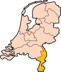 Localisation province Limbourg des Pays-Bas