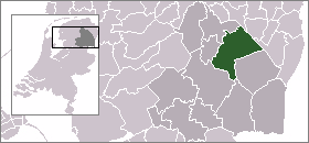 Localisation de la commune de Aa en Hunze
