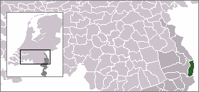 Localisation de la commune de Arcen en Velden