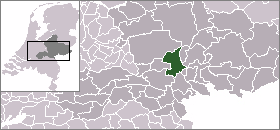 Localisation de la commune de Arnhem