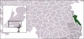 Localisation de la commune de Bergen