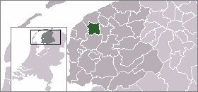 Localisation de la commune de Menaldumadeel