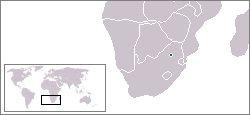 Carte de localisation du KwaNdebele.