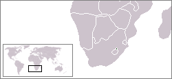 Carte de localisation du QwaQwa.