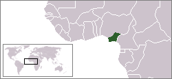 Carte de localisation du Biafra