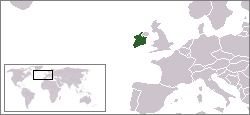 Localisation de l'État libre d'Irlande