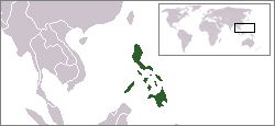Localisation des Philipines en Asie.