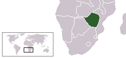 Localisation du Zimbabwe-Rhodésie