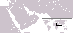 Carte de l'émirat de Charjah