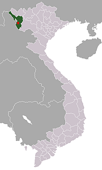 Lacalisation de Điện Biên Phủ au Viêt Nam