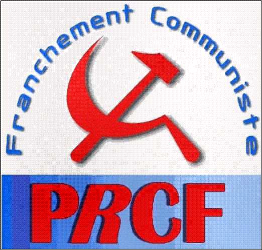 La faucille et le marteau, logo du Prcf