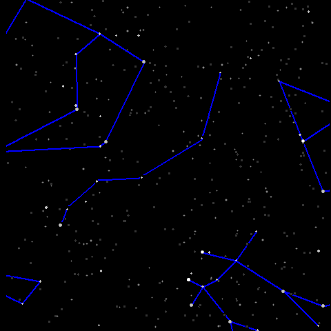 Image animée de la constellation du Lynx