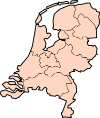 Localisation provinces des Pays-Bas