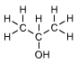 Formule développée de l'iso-propanol