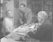 Raymond Bussières et les frères Prévert dans Mon frère Jacques par Pierre Prévert (1961)