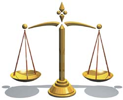 La balance, symbole de la justice
