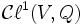 \mathcal{C}\ell^1(V,Q)\,